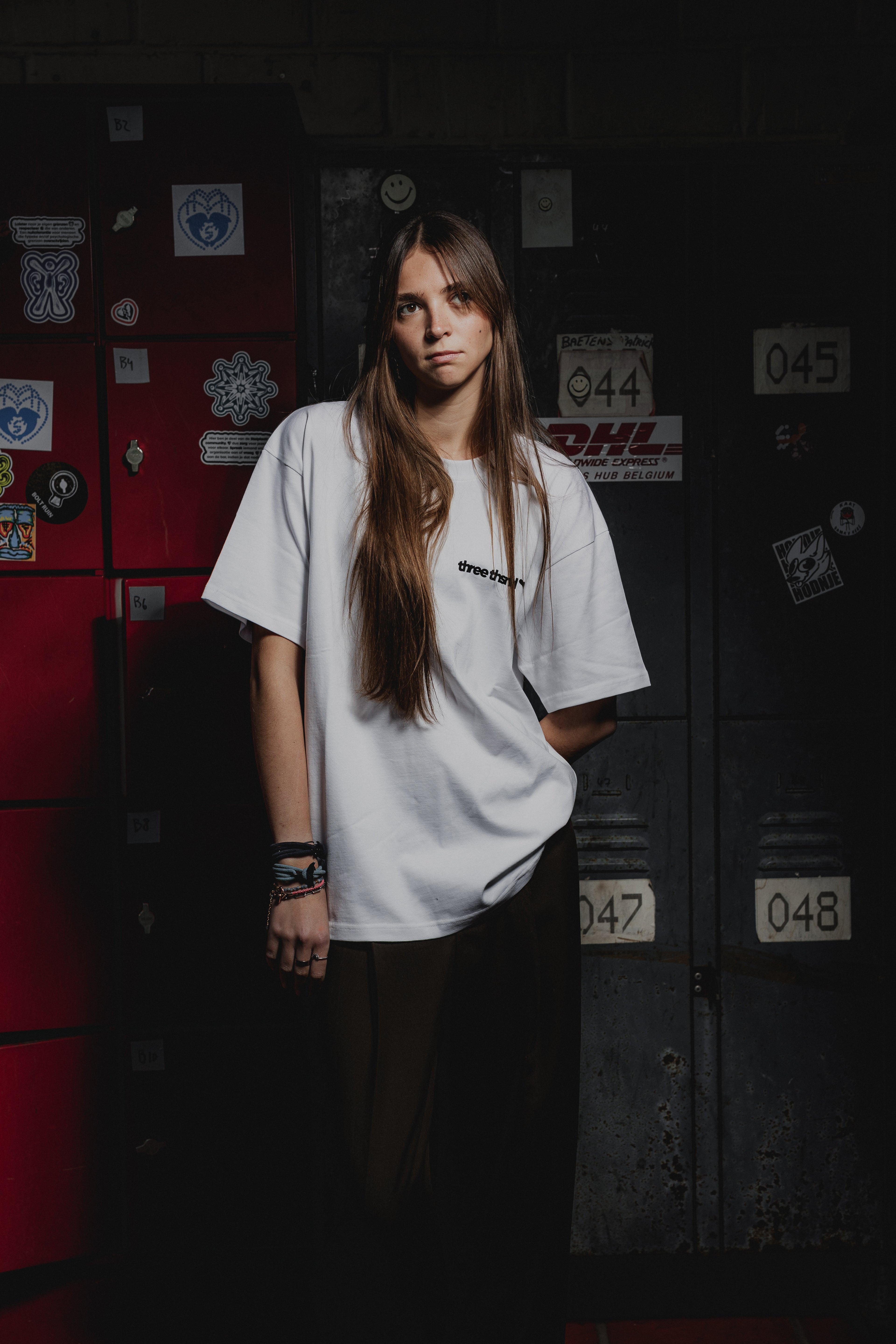 Overlay Logo T-Shirt – White