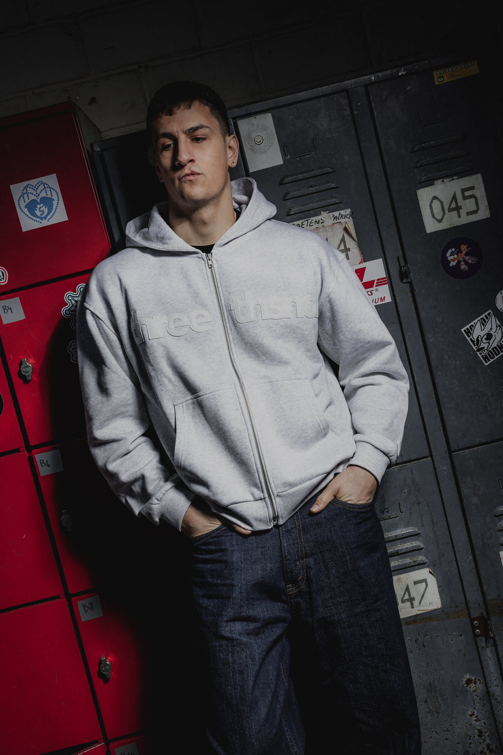 Boxy Zip-Up Hoodie